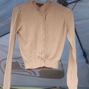 George Tan Knit Cardigan Sweater